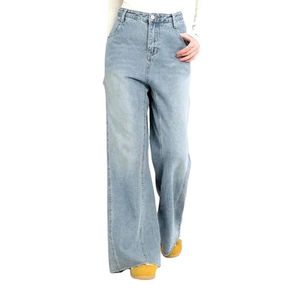 Baggy fit high waist women's jeans