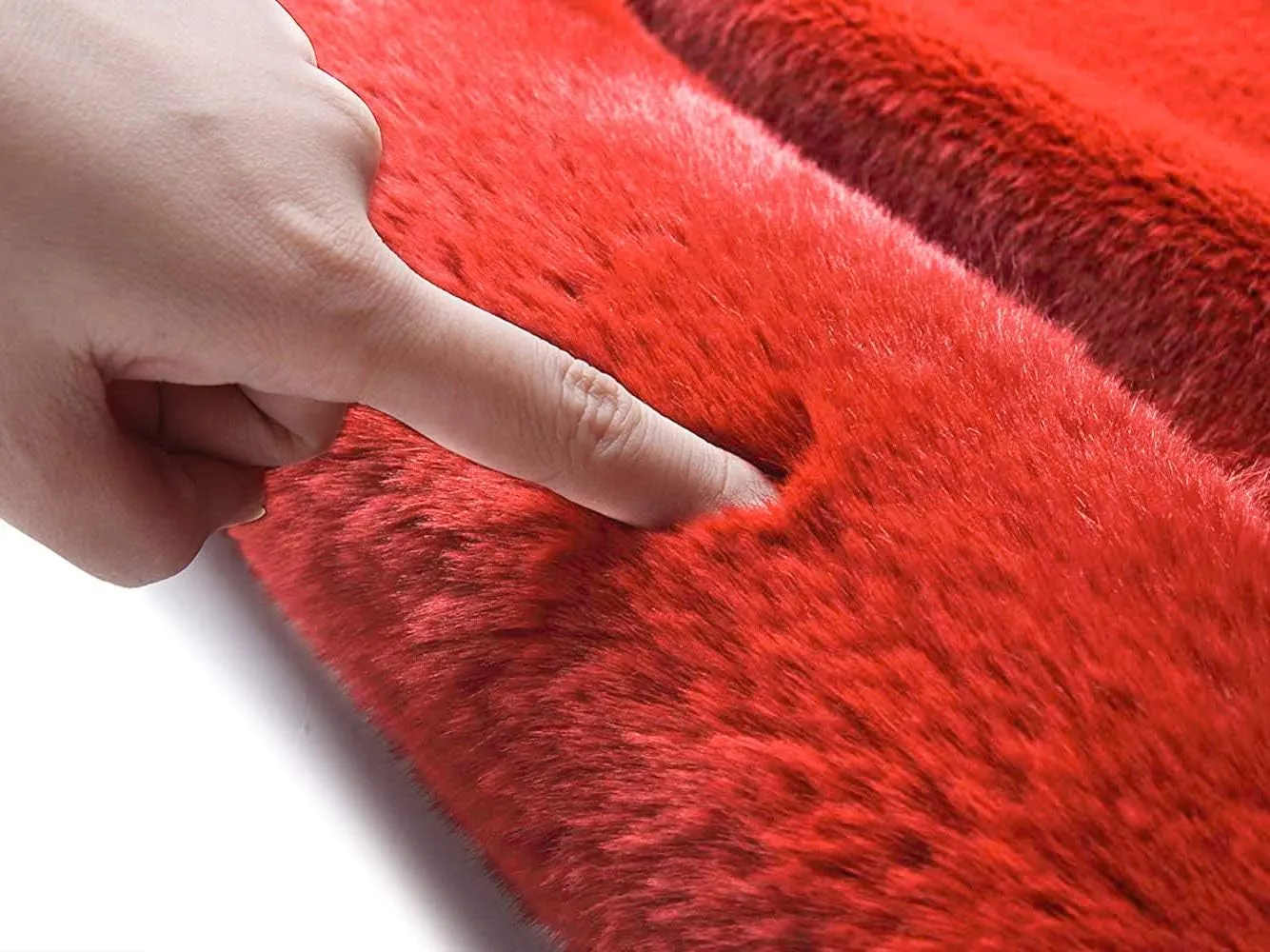 Caracilia Women Luxury Faux Fur Coat Jackets Wrap Cape Shawl for Wedding Party