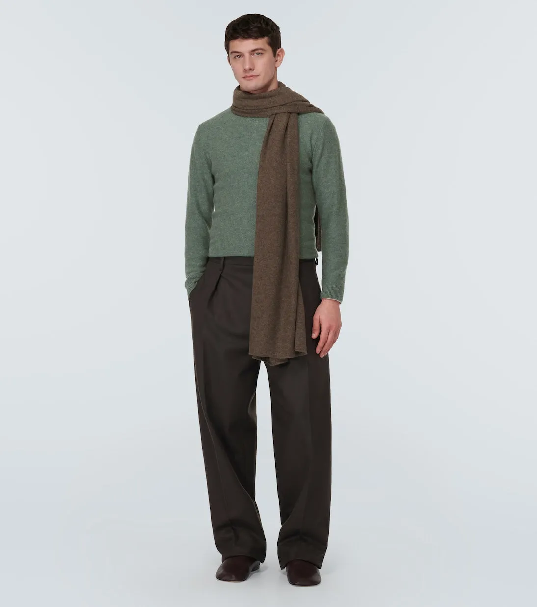 Cashmere sweater touques Le Kasha, green