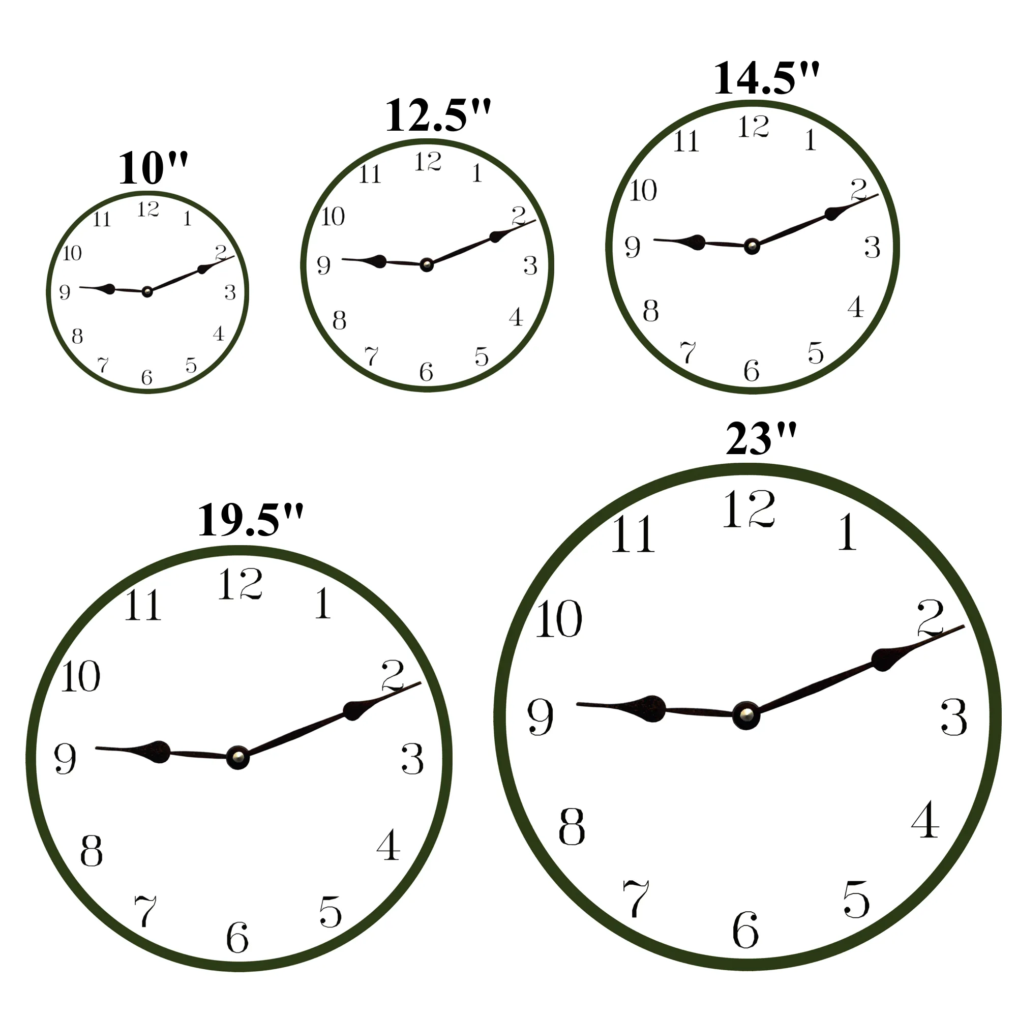 Custom Blue and Gray Wall Clock