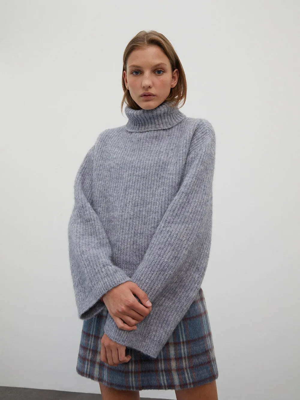 Edited Annabelle Sweater, mottled gray