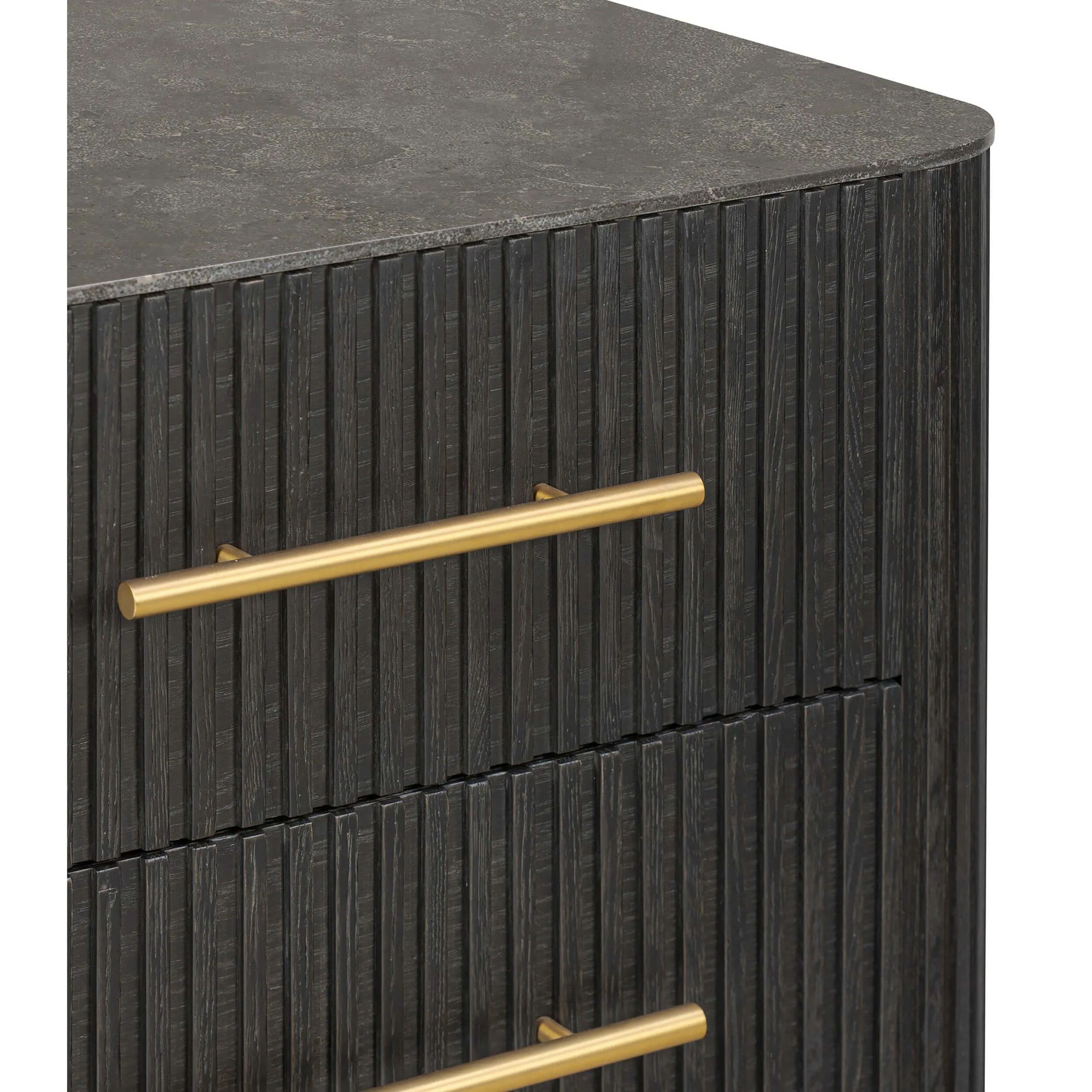 Fletcher Nightstand, Distressed Black