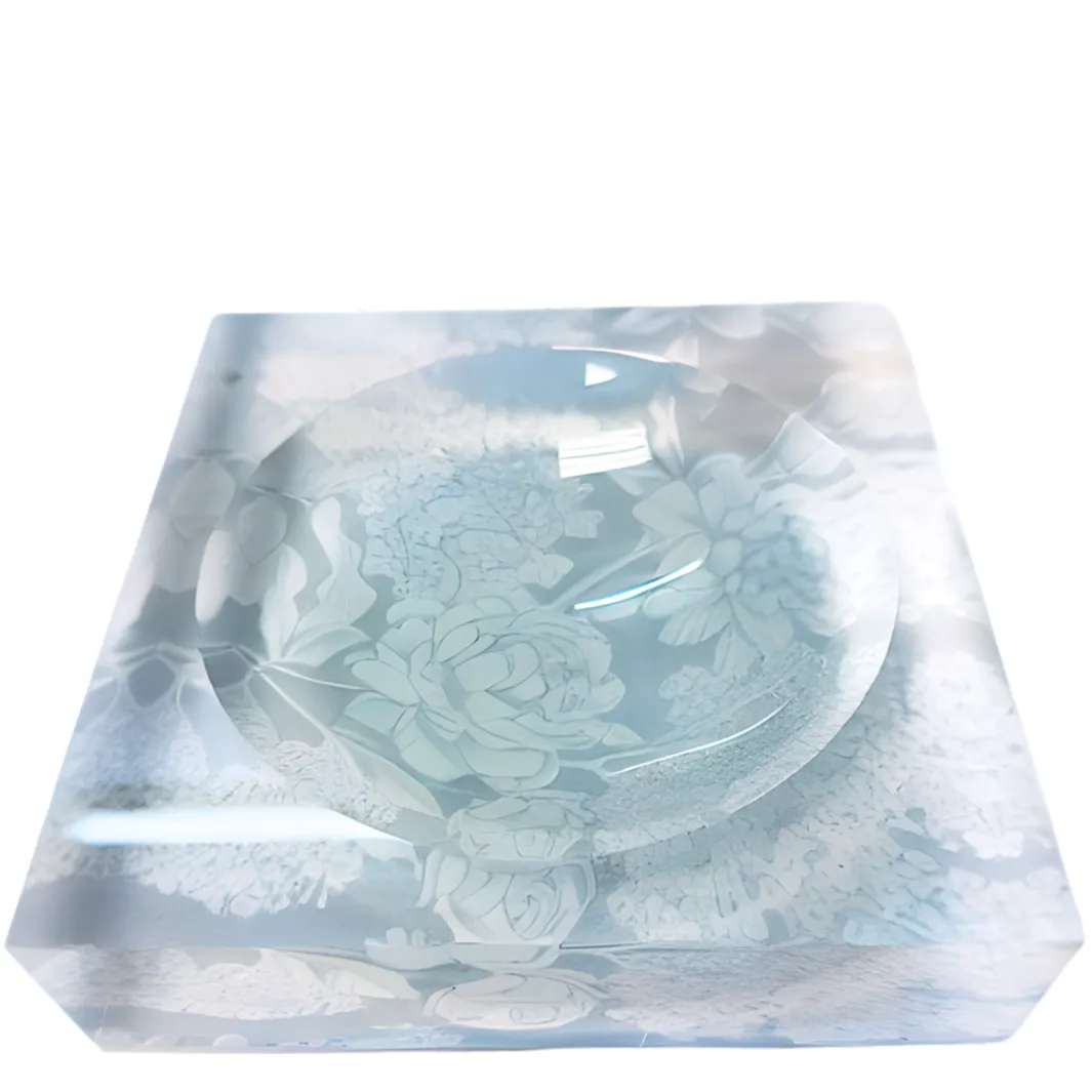 Floral Back Candy Dish - Ashtray