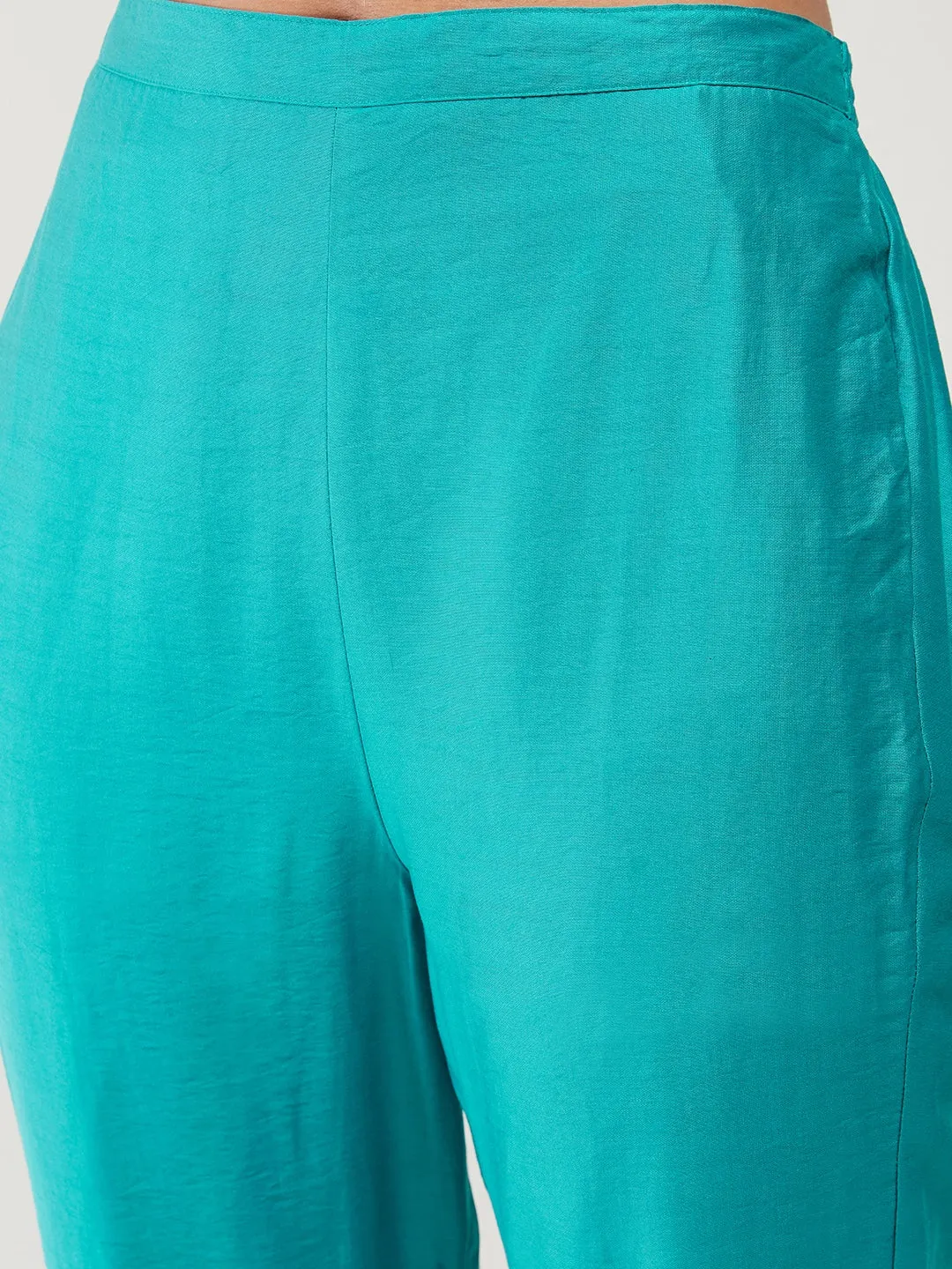 Fusion Embroidered Pastel Kurta