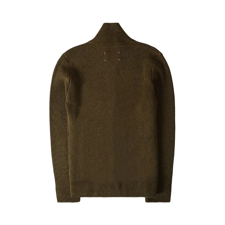 Maison Margiela Zip 'Green' cardigan, green