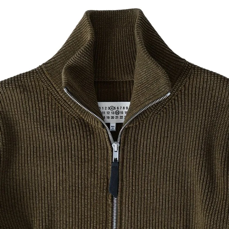 Maison Margiela Zip 'Green' cardigan, green