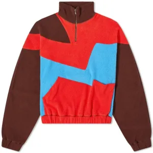 Members Of The Rage Fleece Pullover, brown, red, blue