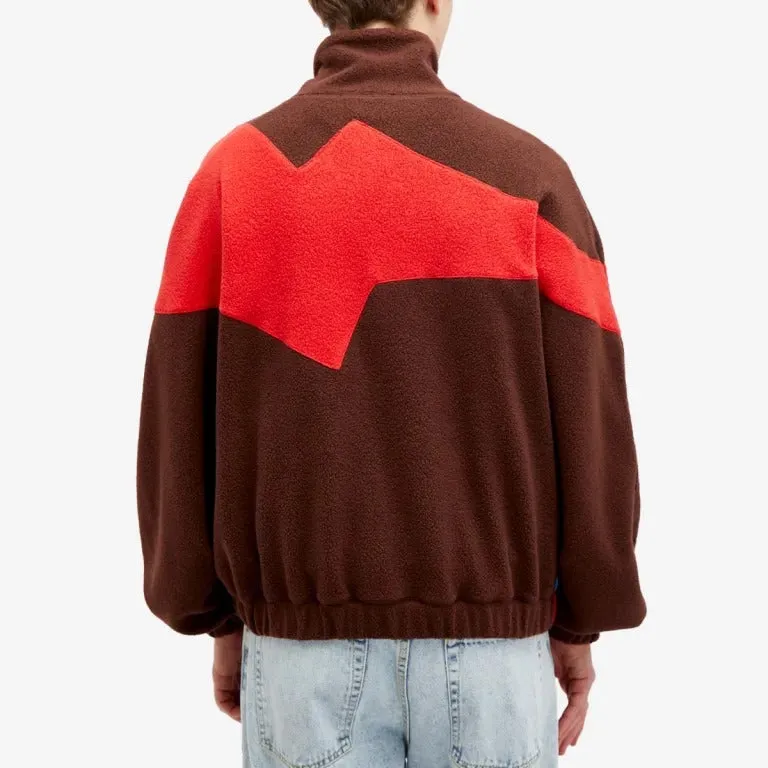 Members Of The Rage Fleece Pullover, brown, red, blue