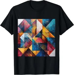 Modern Abstract Pattern Boho Abstract Geometric T-Shirt