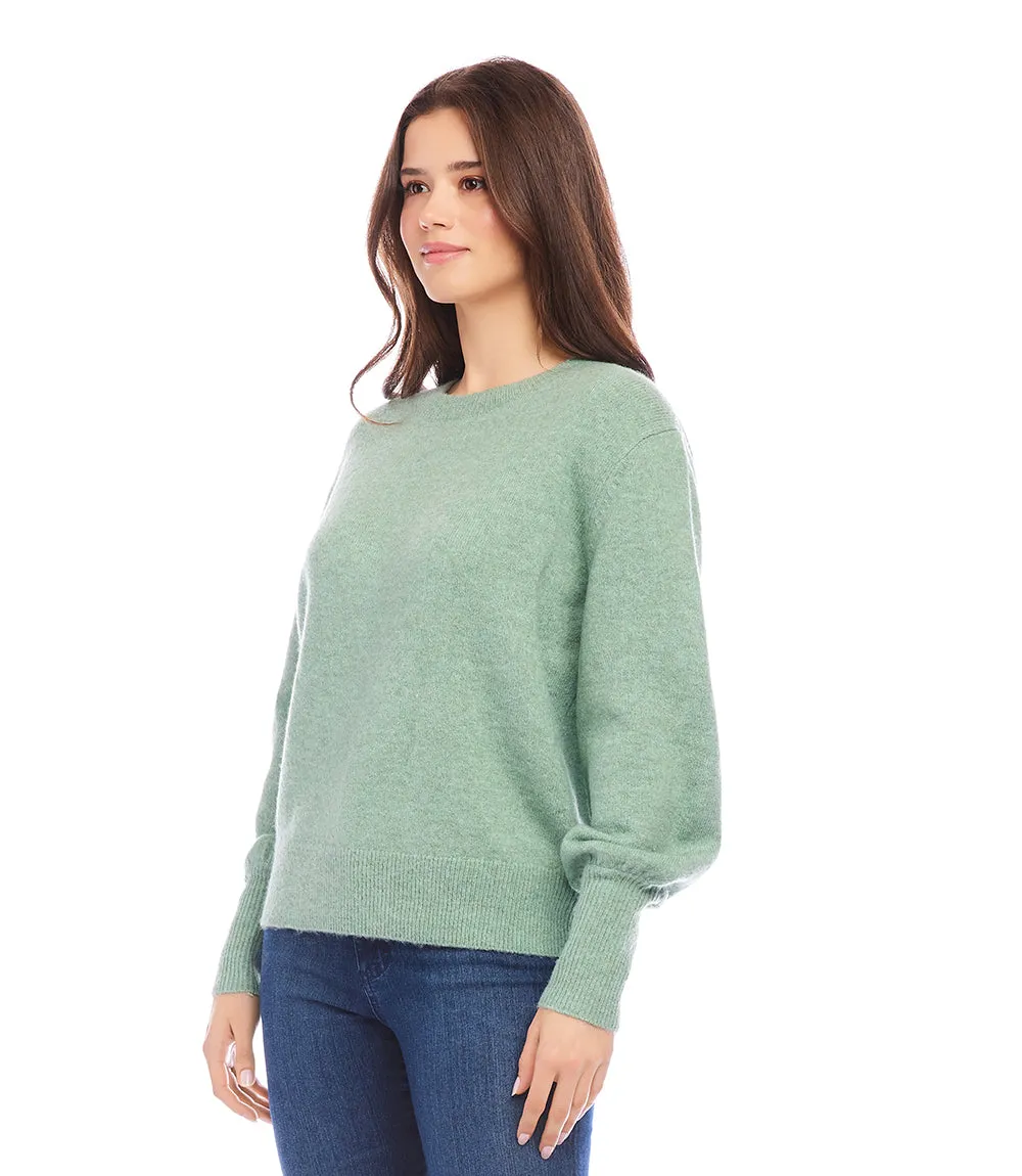 Petite Size Blouson Sleeve Sweater