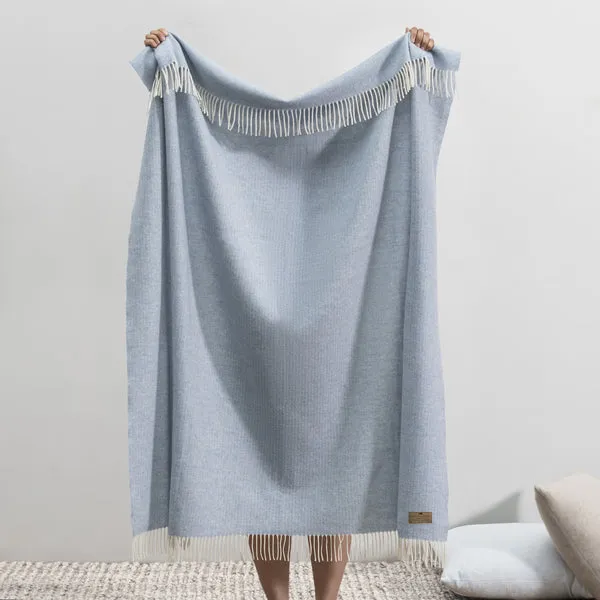 Pinstripe Cashmere Throw