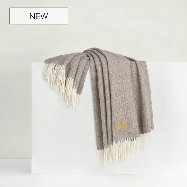 Pinstripe Cashmere Throw