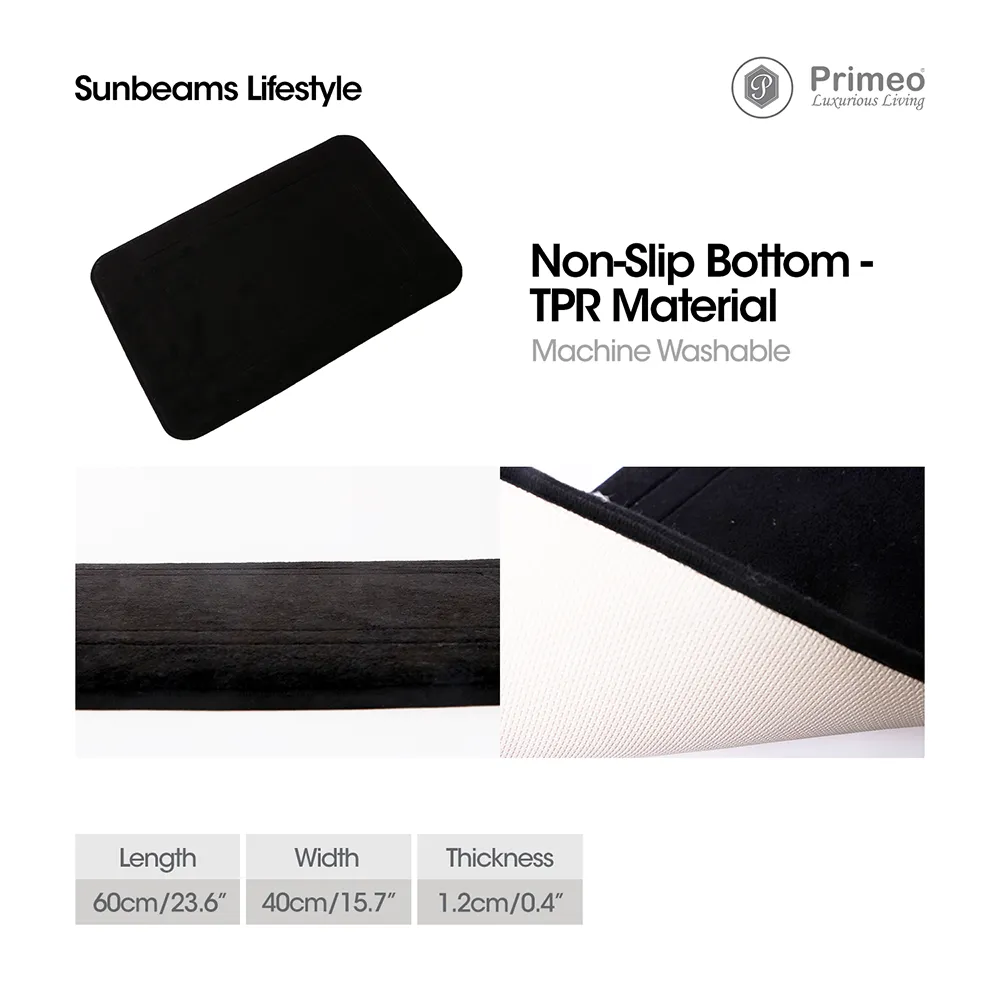 PRIMEO Premium Memory Foam Bathroom Mat
