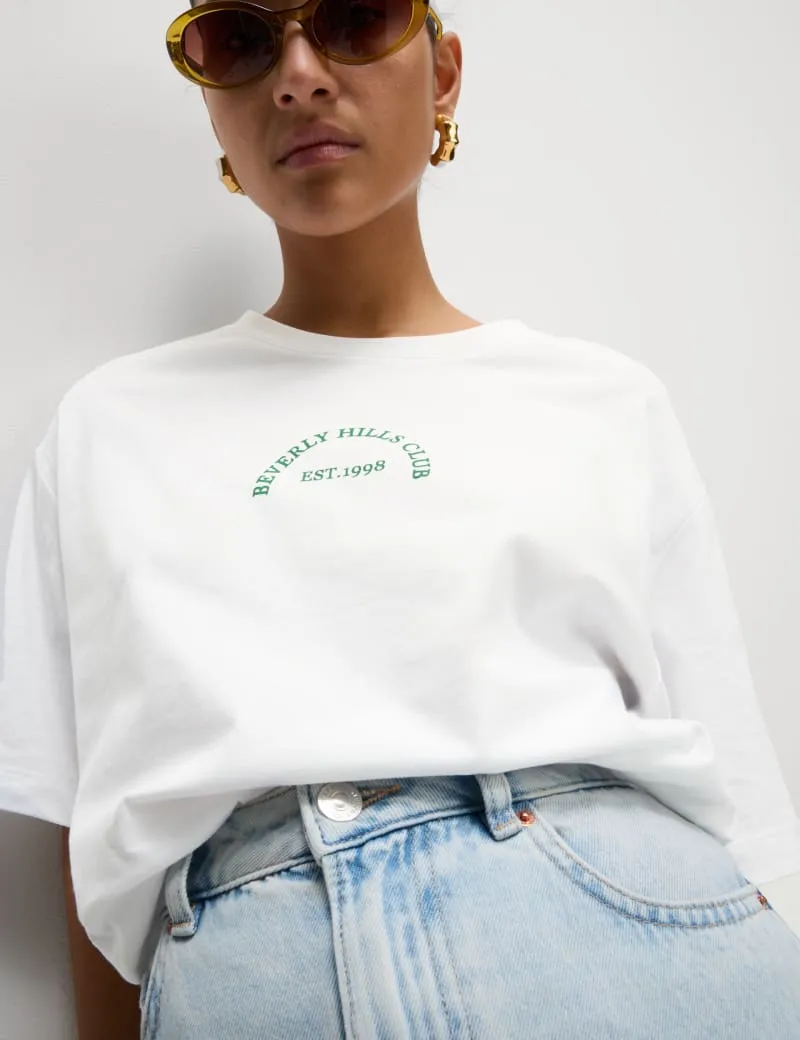Pure Cotton Textured Regular Fit T-Shirt
