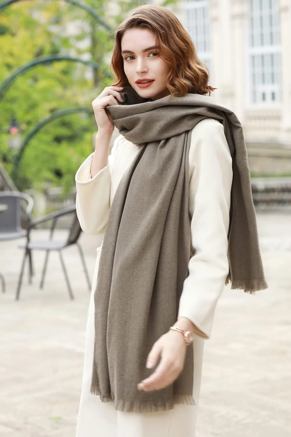 RIIQIICHY Scarfs for Women Pashmina Shawl Wraps for Evening Dresses Women Scarf for Wedding Large Winter Scarves
