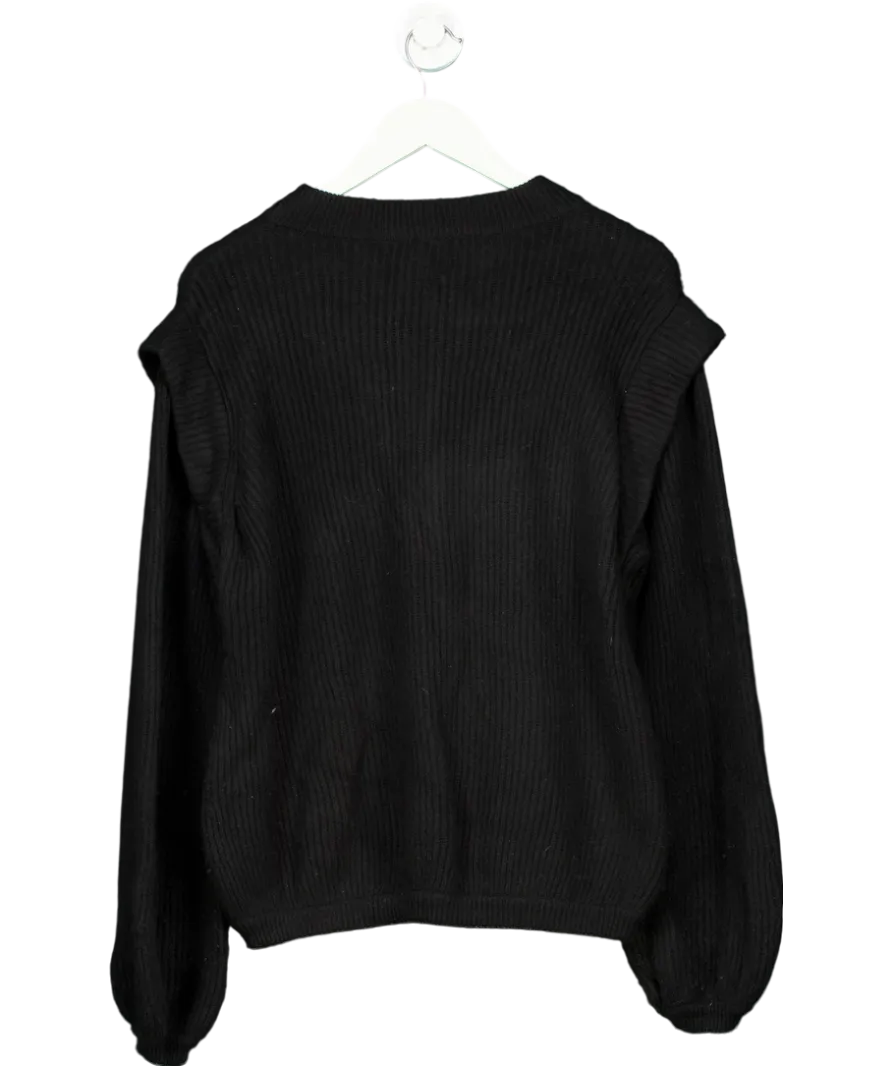 Rosae Black Wool And Cashmere Blend Jumper UK M