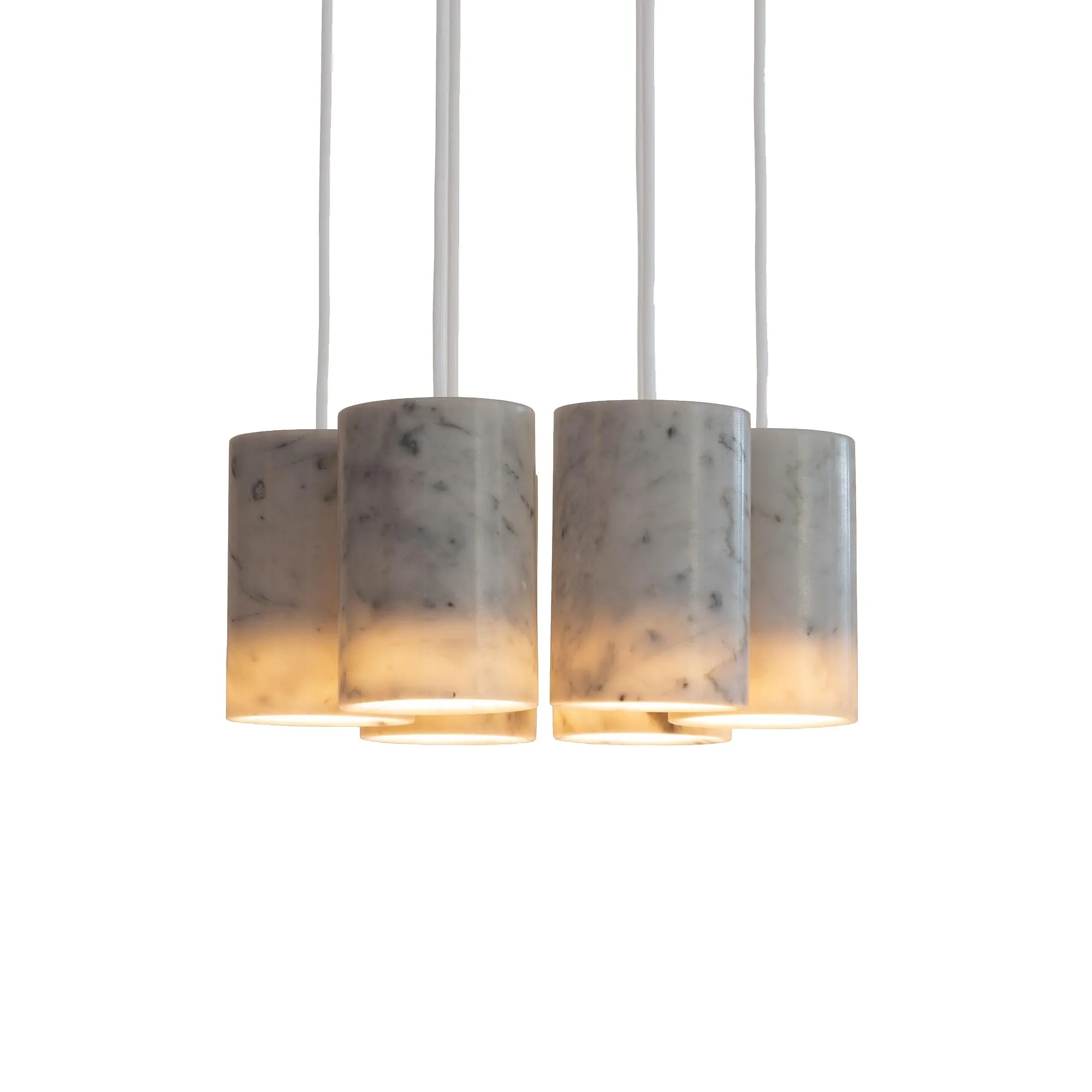 Solid Cylinder Cluster Pendant Light