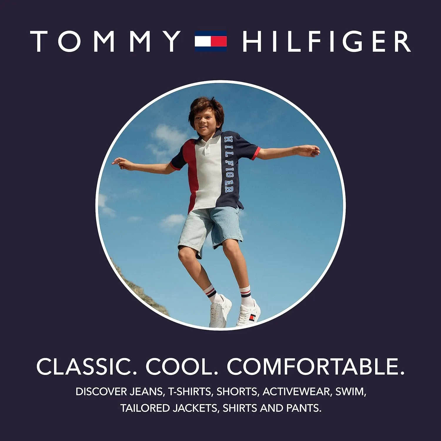 Tommy Hilfiger Boy's Short Sleeve Blue Skies Plaid Shirt (Big Kids)